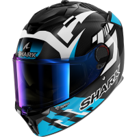 Шлем Shark SPARTAN GT PRO CARBON ZARCO TRACK RACER Carbon/White/Blue