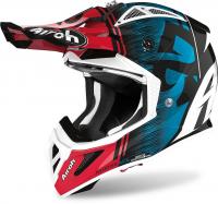 AIROH шлем кросс AVIATOR ACE KYBON BLUE/RED GLOSS
