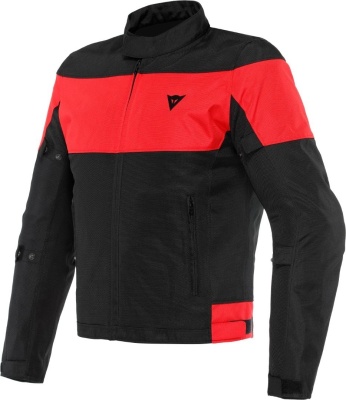 Куртка текстильная Dainese ELETTRICA AIR TEX JACKET Black/Black/Lava-Red фото в интернет-магазине FrontFlip.Ru