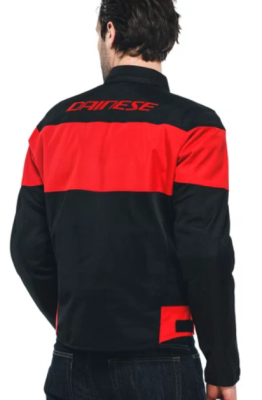 Куртка текстильная Dainese ELETTRICA AIR TEX JACKET Black/Black/Lava-Red фото в интернет-магазине FrontFlip.Ru