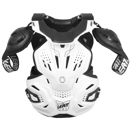 Защита панцирь+ шея Leatt Fusion Vest 3.0 White фото в интернет-магазине FrontFlip.Ru