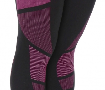 BRUBECK Кальсоны женские зональные DRY черно-амарат фото в интернет-магазине FrontFlip.Ru