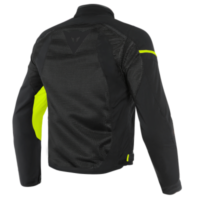 Куртка текстильная Dainese AIR FRAME D1 TEX JACKET Black/Black/Yellow-Fluo фото в интернет-магазине FrontFlip.Ru