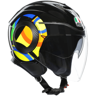 Шлем AGV ORBYT TOP Sun&Moon 46 Black фото в интернет-магазине FrontFlip.Ru