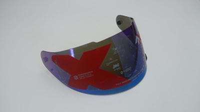 Визор тонированный зеркальный для AXOR RAGE, цвет иридиум синий фото в интернет-магазине FrontFlip.Ru