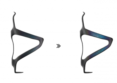 Флягодержатель Ciclovation Water Bottle Cage Carbon Spectrum Reflective фото в интернет-магазине FrontFlip.Ru