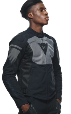 Куртка текстильная Dainese AIR FAST TEX JACKET Black/Gray/Gray фото в интернет-магазине FrontFlip.Ru