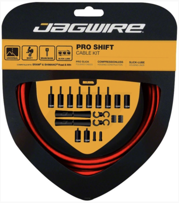 Набор рубашек и тросиков переключения Jagwire Pro Shift Kit 2X Red (PCK504) фото в интернет-магазине FrontFlip.Ru