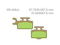 VESRAH Тормозные колодки  VD-440JL