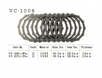 VESRAH   Диски сцепления VC-1008