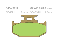 VESRAH Тормозные колодки  VD-432/2JL (227)