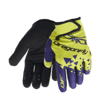 DRAGONFLY Перчатки DF CROSS Lime - Ultramarine