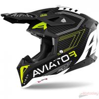 AIROH шлем кросс AVIATOR 3 PRIMAL YELLOW MATT