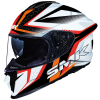 Шлем SMK TITAN SLICK, цвет чёрный/белый/оранжевый