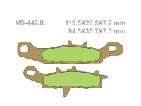 VESRAH Тормозные колодки  VD-442JL