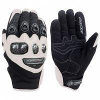 AGVSPORT Кожаные перчатки Jet белый