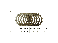 VESRAH   Диски сцепления VC-2016