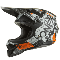 Шлем кроссовый O'NEAL 3Series SCARZ серый/оранжевый