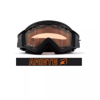 ARIETE Кроссовые очки (маска) MUDMAX - BLACK / DOUBLE ORANGE VENTILATED LENS NO PINS (moto parts)