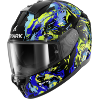 Шлем Shark RIDILL 2 RAGING BEAST Black/Blue/Green