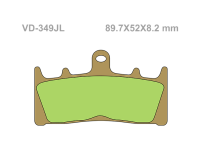 VESRAH Тормозные колодки  VD-349JL  (248)