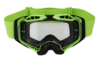 LS2 Очки кросс AURA Goggle с прозрачной линзой черно-зеленые