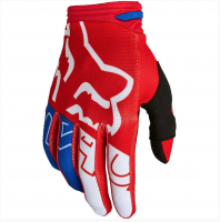 Мотоперчатки подростковые Fox 180 Skew Youth Glove white/red/blue
