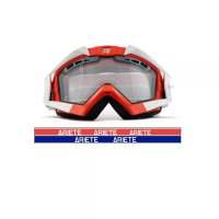 ARIETE Кроссовые очки (маска) RC FLOW RED, CLEAR DOUBLE VENTILATED LENS (moto parts)