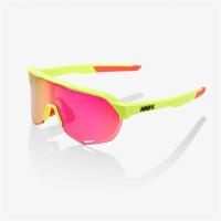 Очки спортивные 100% S2 Matte Washed Out Neon Yellow / Purple Multilayer Mirror Lens