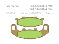 VESRAH Тормозные колодки  VD-427/2JL  (252)