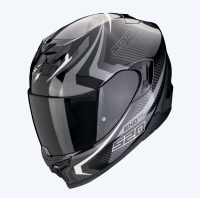 [SCORPION EXO] Мотошлем EXO-520 EVO AIR TERRA, цвет Черный/Серебристый/Белый