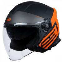 Шлем открытый со стеклом ORIGINE PALIO SCOUT, Hi-Vis оранжевый/черный матовый