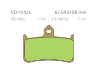 VESRAH Тормозные колодки  VD-154/2JL  (203)