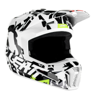 Мотошлем подростковый Leatt Moto 3.5 Junior Helmet Zebra