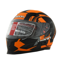 Шлем Beon B-503 matt black/orange