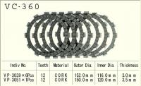 VESRAH   Диски сцепления VC-360   VS 800, VS 400