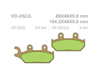 VESRAH Тормозные колодки  VD-252JL