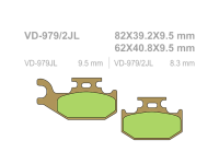 VESRAH Тормозные колодки  VD-979/2JL