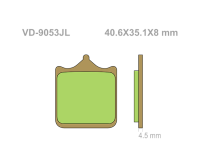 VESRAH Тормозные колодки  VD-9053JL