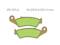 VESRAH Тормозные колодки  VD-161JL  (225)