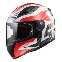 LS2 Мотошлем FF353 RAPID II GRID бело-красный