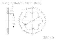 ESJOT Звезда ведомая 50-35049 40 (moto parts)