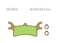 VESRAH Тормозные колодки  VD-992JL