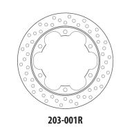 GOLDfren Диск тормозной задний (moto parts) 203-001R