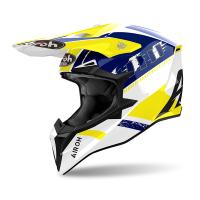 Шлем Airoh WRAAAP FEEL Yellow/Blue Glossy