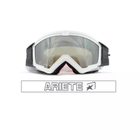 ARIETE Кроссовые очки (маска) MUDMAX - WHITE / SILVER LENS (moto parts)