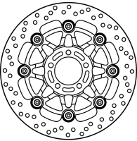 GOLDfren Диск тормозной передний (moto parts) 602-505F