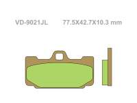 VESRAH Тормозные колодки  VD-9021SRJL