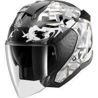 Шлем Shark SKWAL JET PRANZ Black/White/Gold