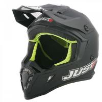 Шлем кроссовый JUST1 J38 Solid, черный/матовый